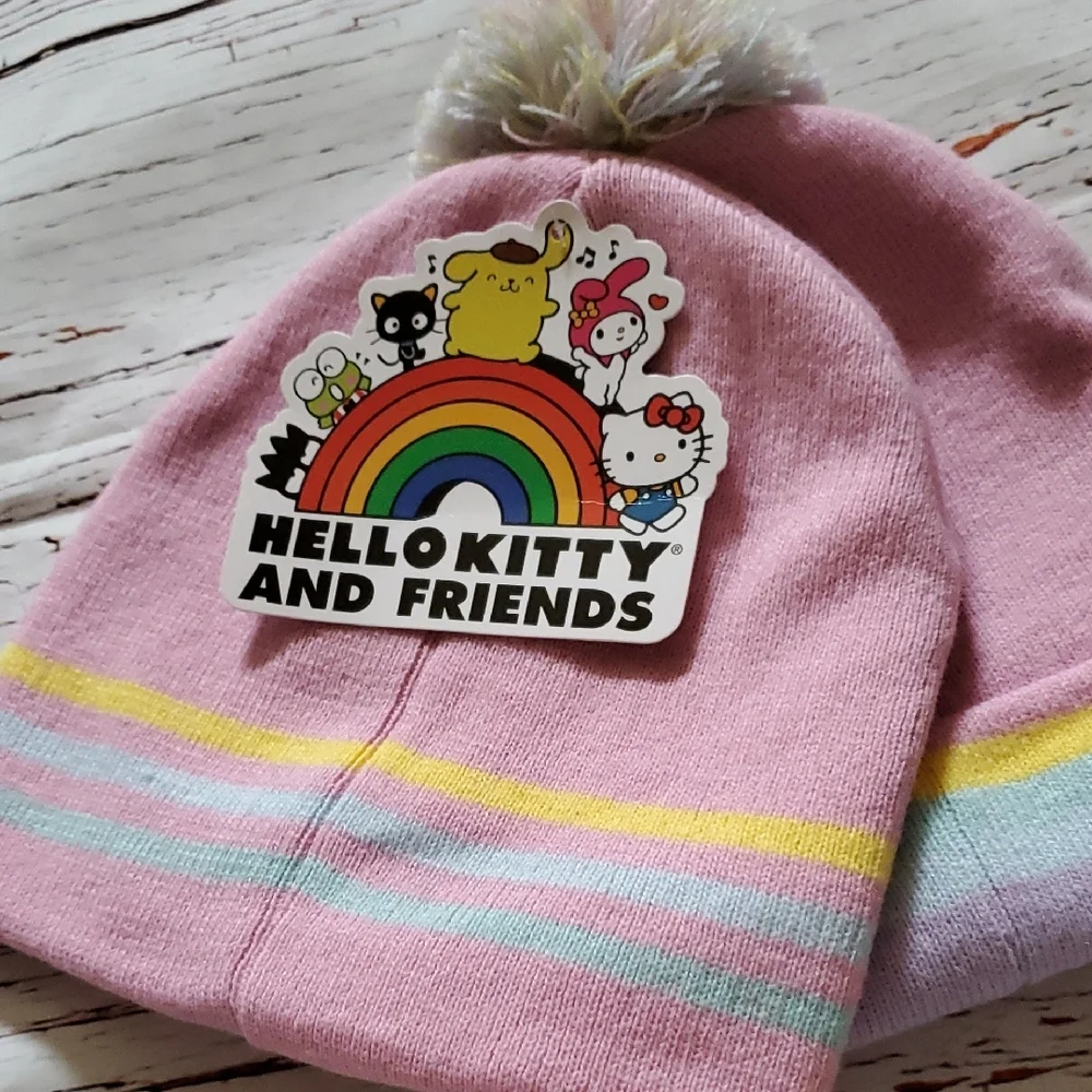 🆕️ Hello Kitty and Friends Girl's Pink Beanie Set 💕